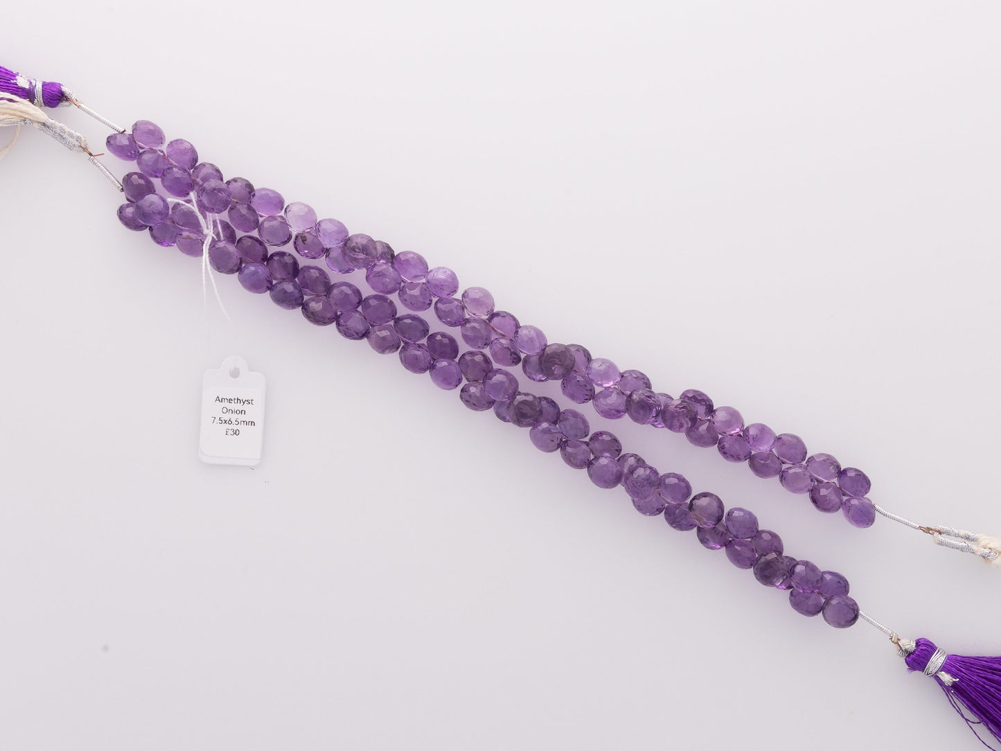 Beautiful natural amethyst gemstone beads