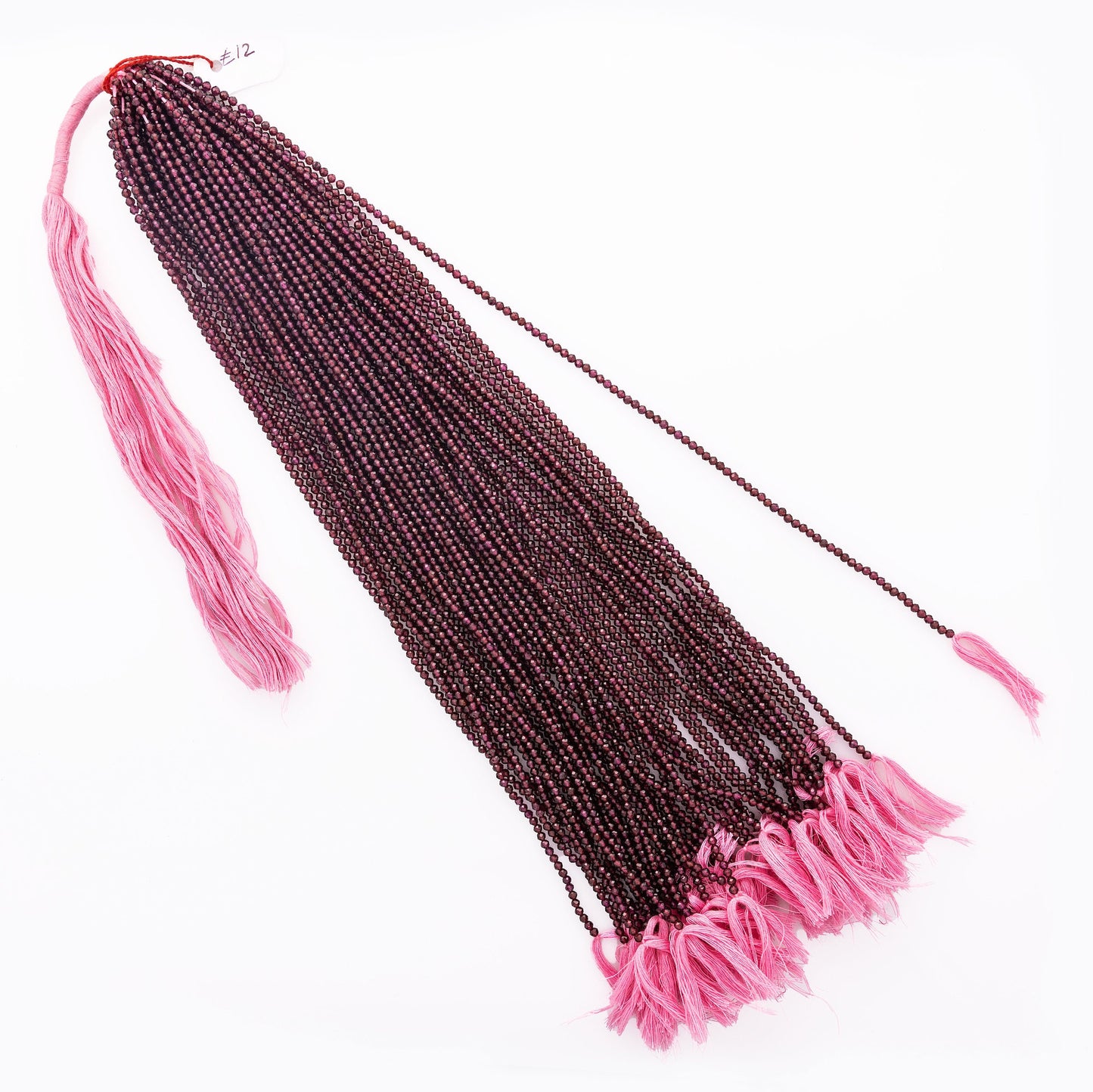 Rhodolite Garnet natural hand cut gemstone beads