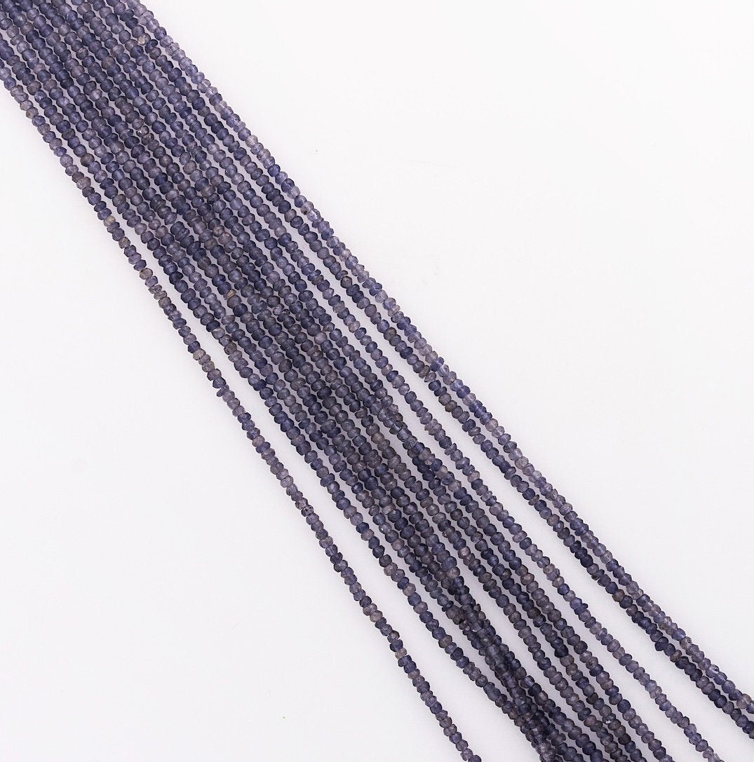 Beautiful Blue Iolite natural gemstone beads