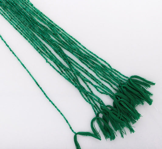 Beautiful natural Green Onyx gemstone beads