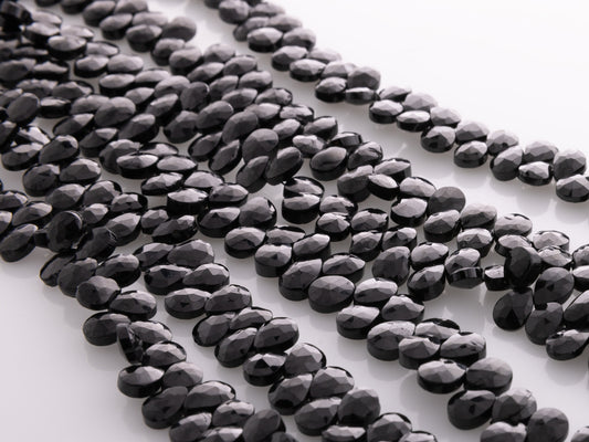 Beautiful natural black spinel gemstone beads