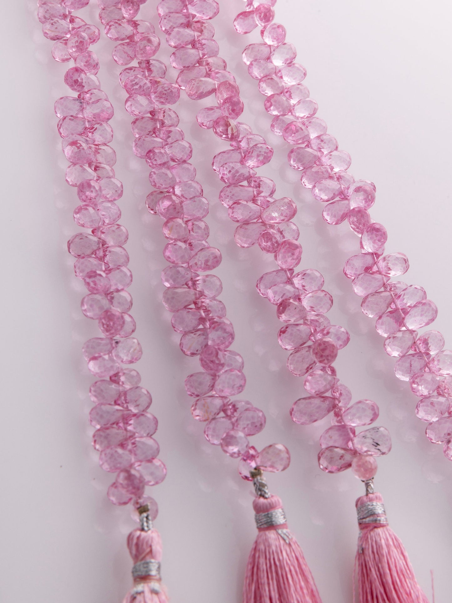 Beautiful coated pink topaz gemstone beads