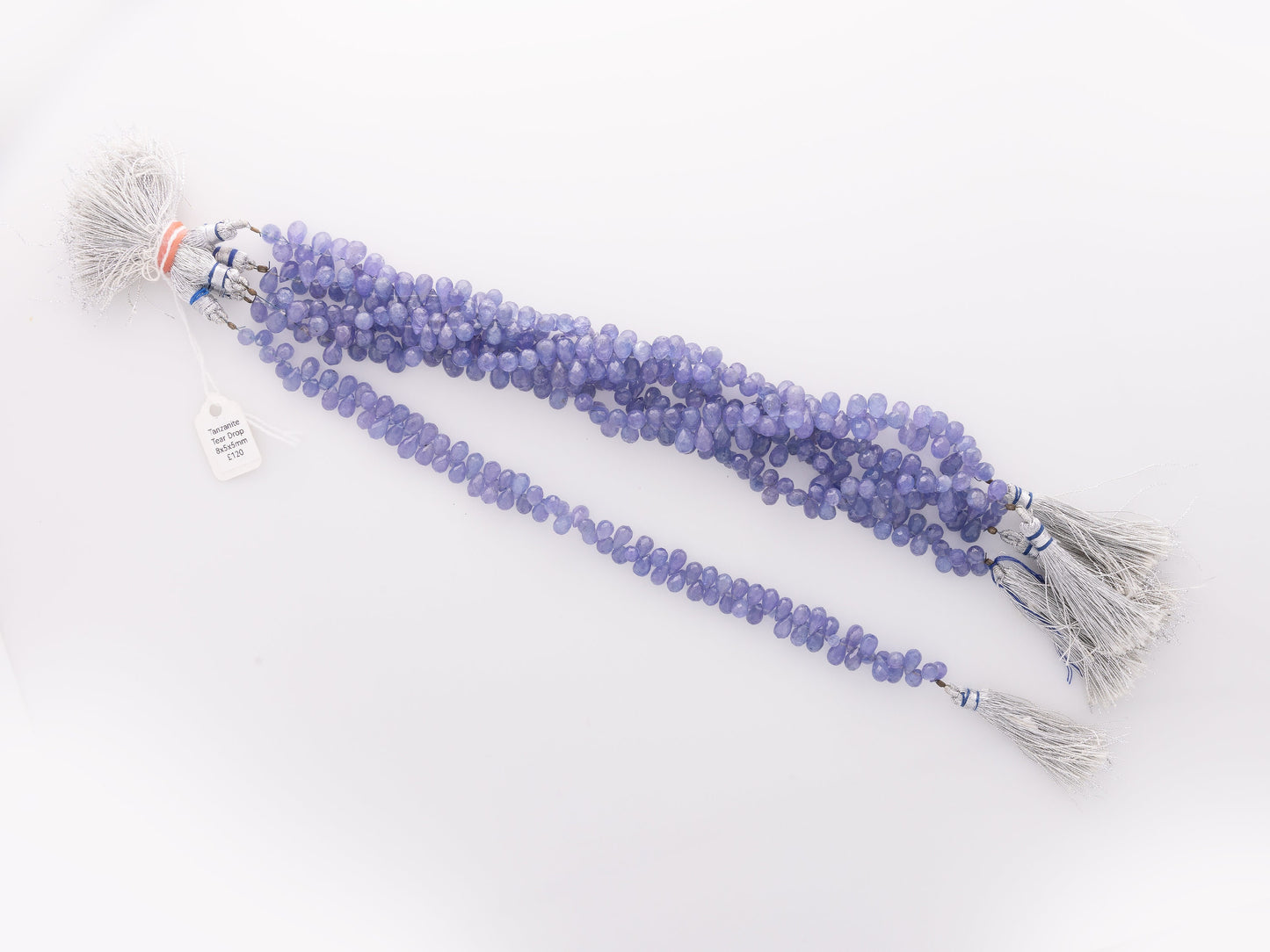 Beautiful natural tanzanite gemstone beads