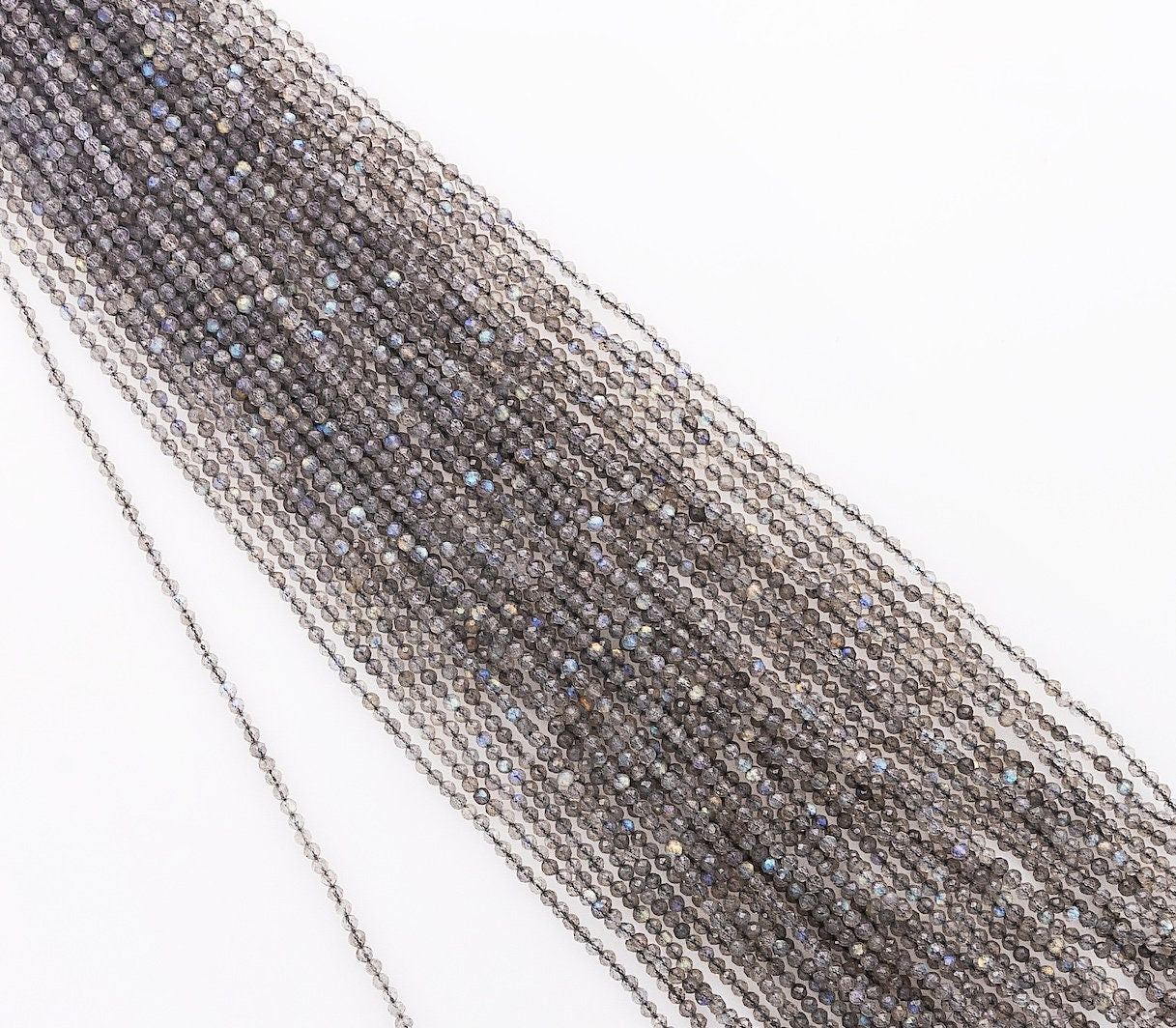 Natural hand cut labradorite gemstone beads