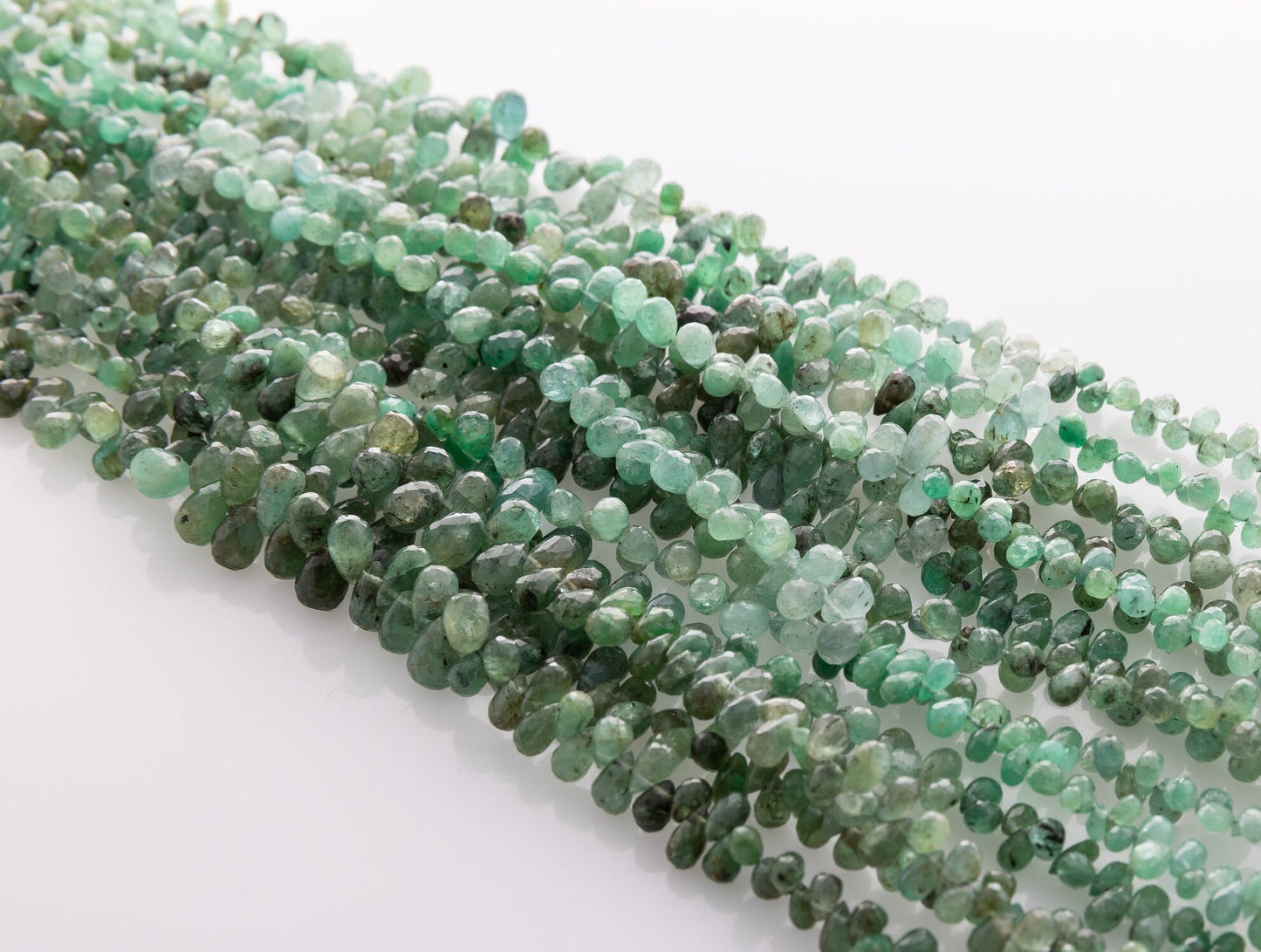 Beautiful Zambian Emerald gemstone beads