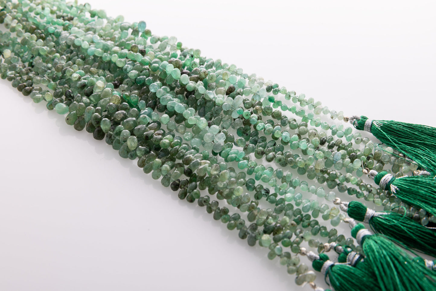 Beautiful Zambian Emerald gemstone beads