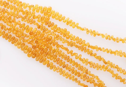 Beautiful natural Mandarin Garnet gemstone beads