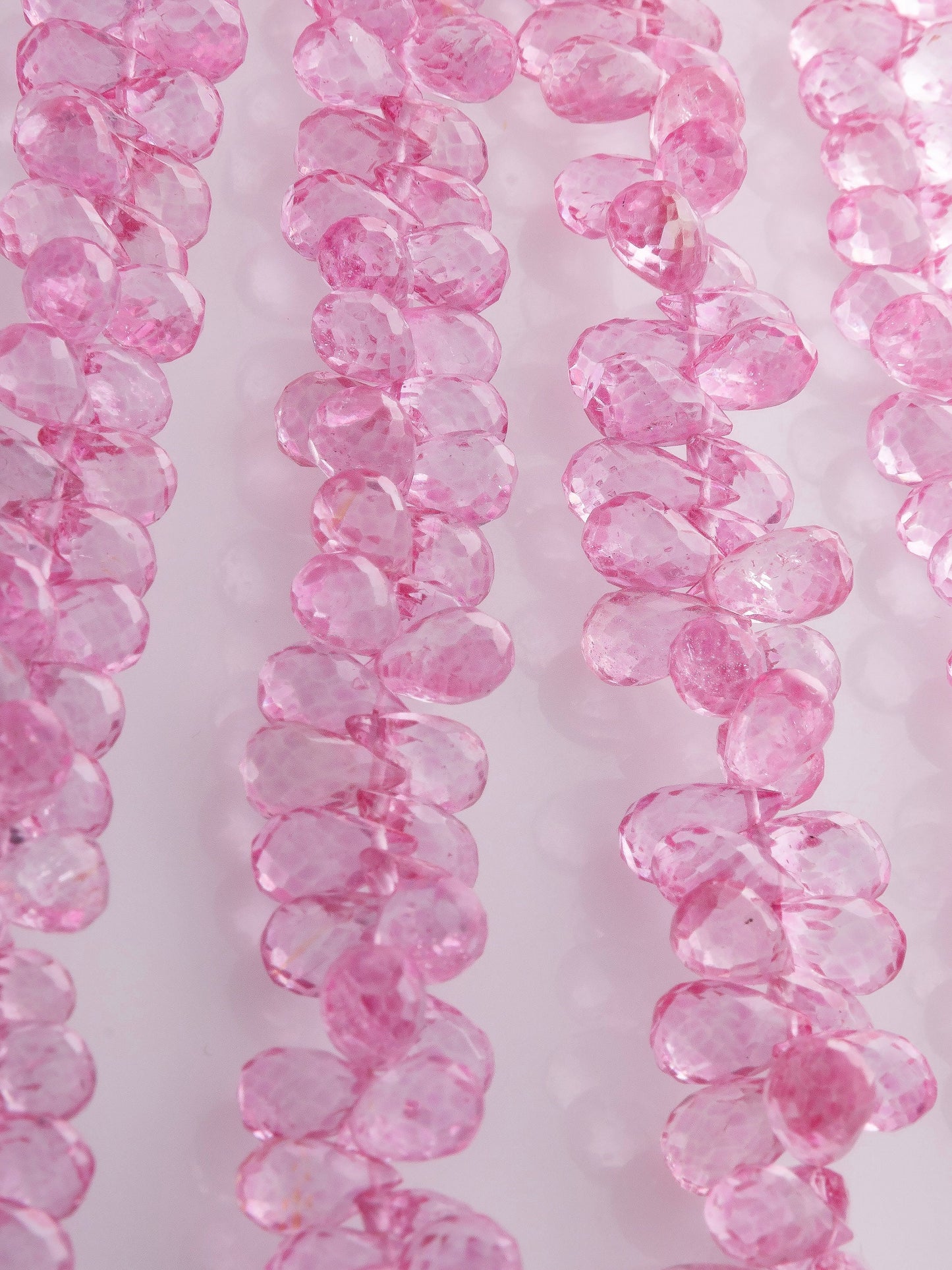 Beautiful coated pink topaz gemstone beads