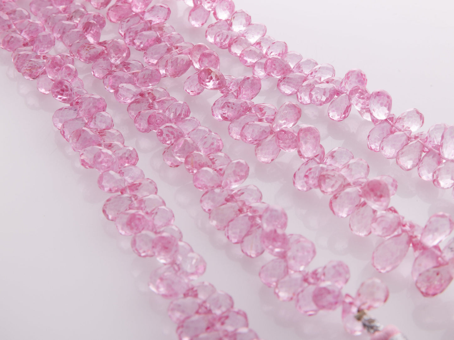 Beautiful coated pink topaz gemstone beads