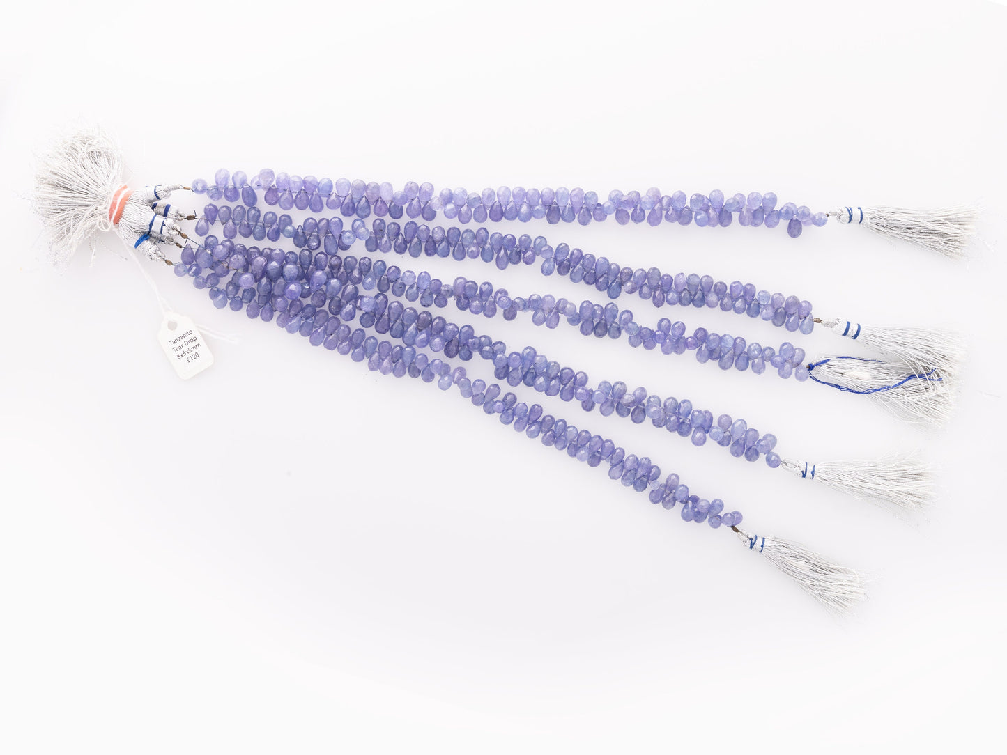 Beautiful natural tanzanite gemstone beads