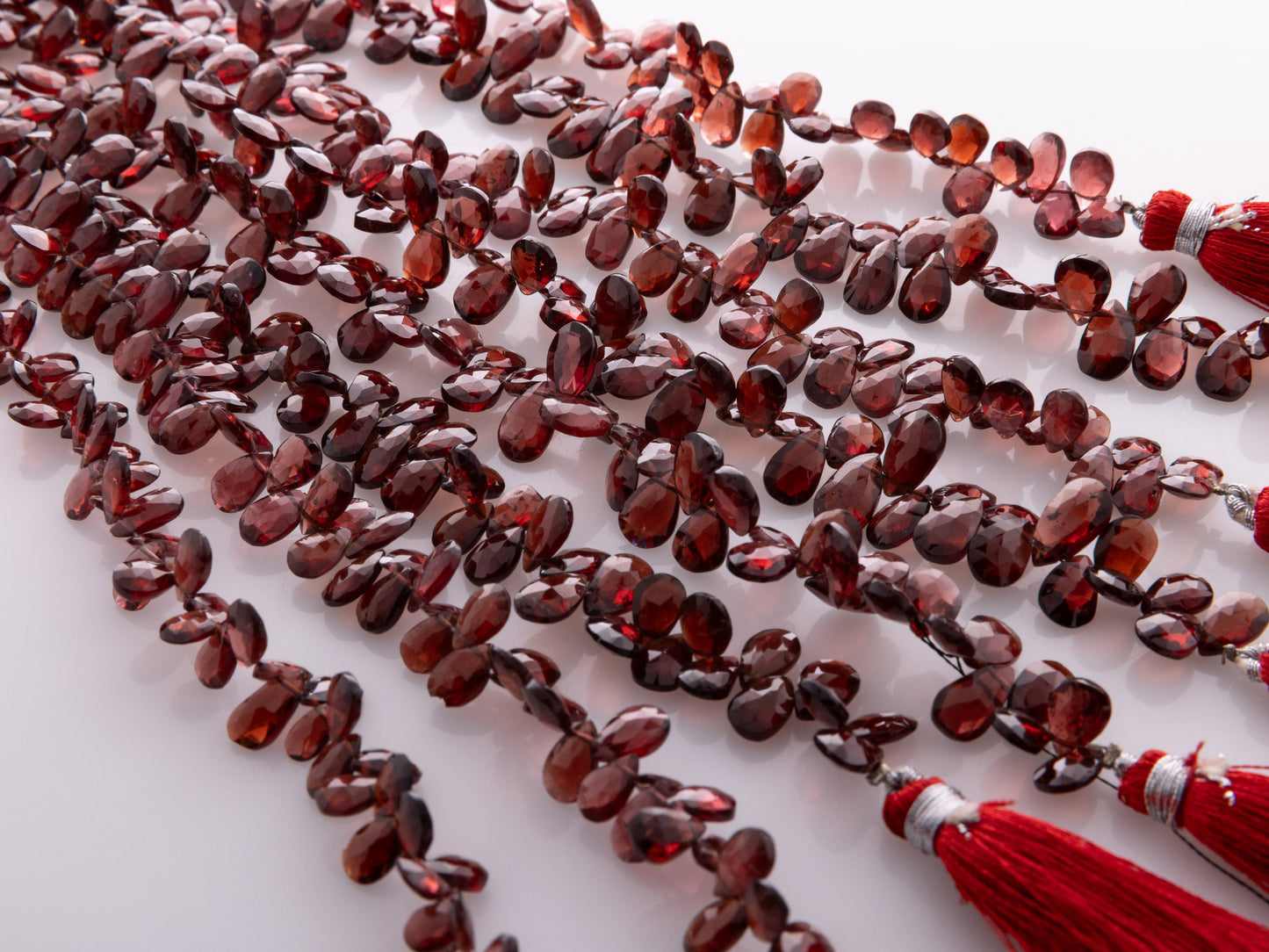 Beautiful natural red garnet gemstone beads