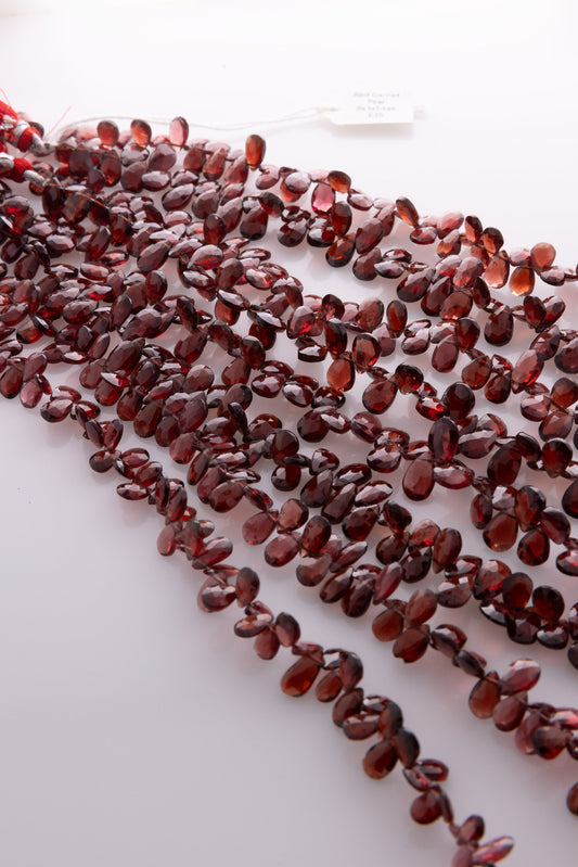 Beautiful natural red garnet gemstone beads