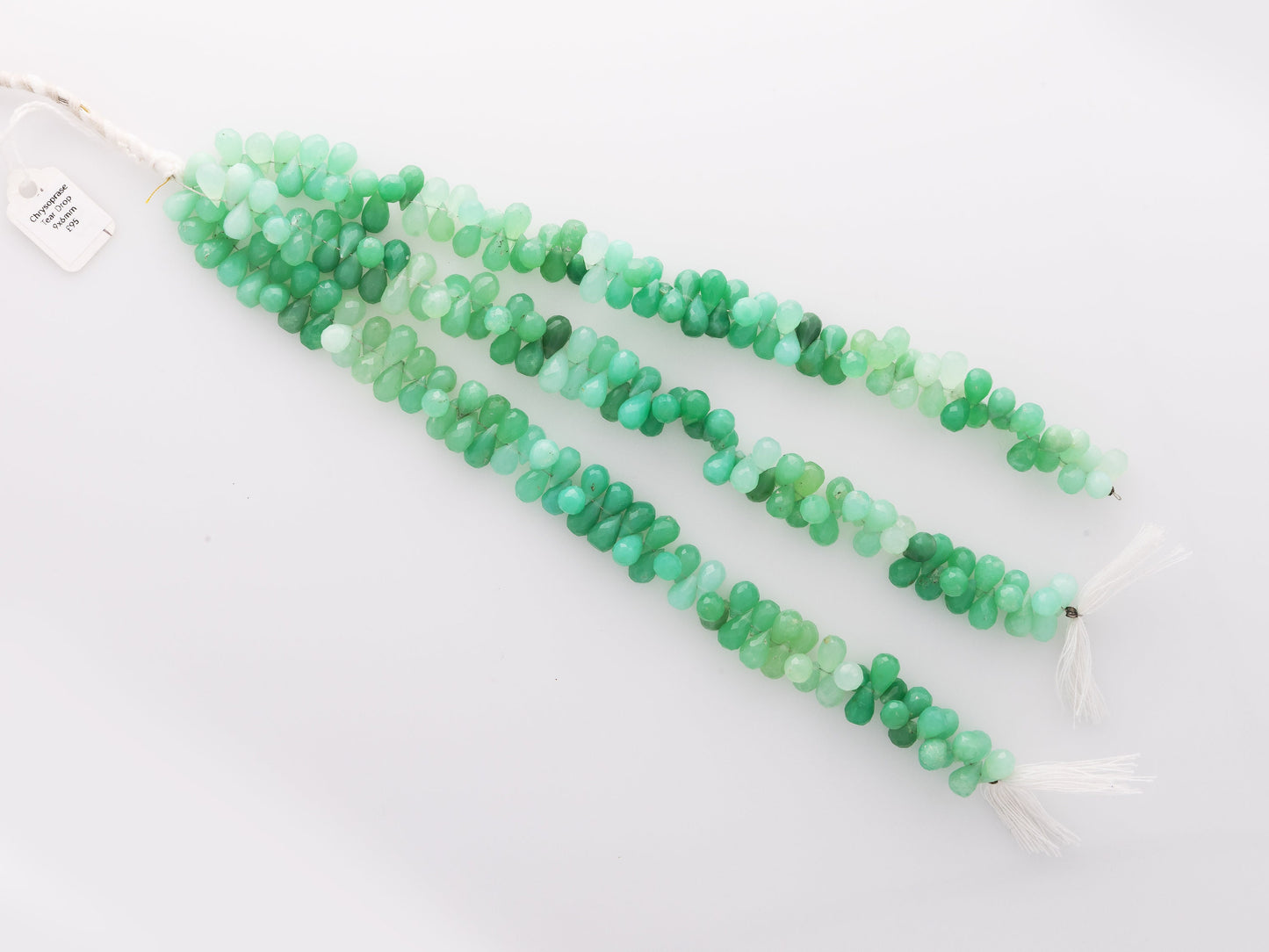 Beautiful natural chrysoprase gemstone beads