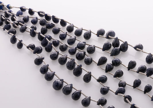 Beautiful natural blue sapphire gemstone beads